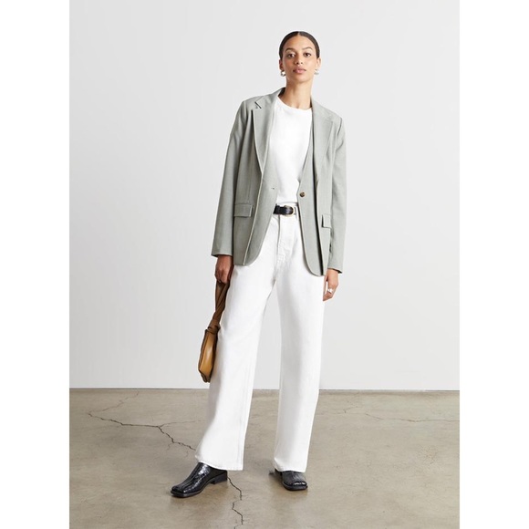 Who What Wear NWT Audrey Layered Blazer Stone Green XS - Picture 3 of 11